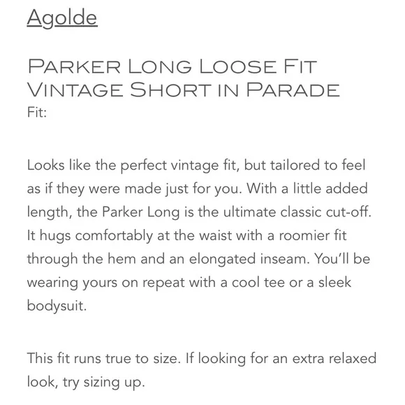 Agolde Parker Long Denim Shorts - Picture 3 of 7